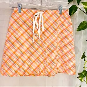 vintage checkered skirt